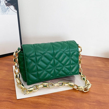 Women's Simple Thick Chain One Shoulder Underarm Handbag