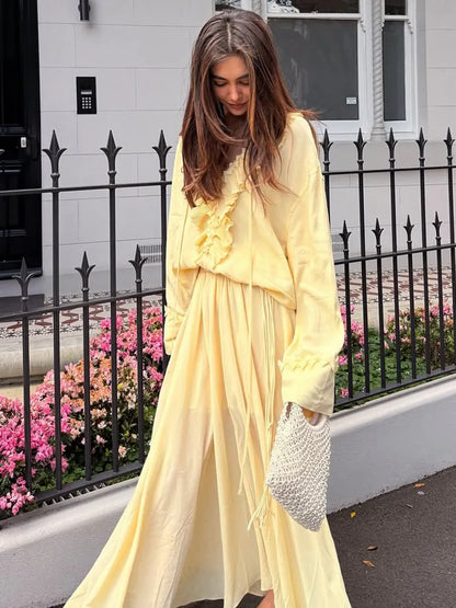 Delilah Maxi Dress In Yellow