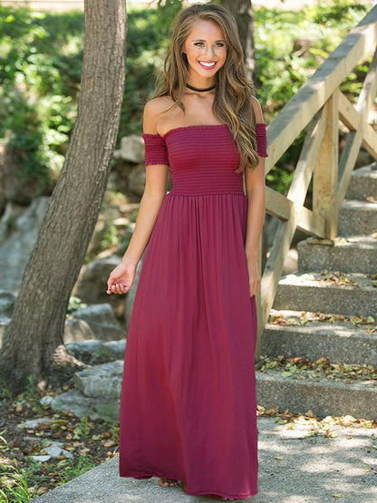 A European Lady With A Strapless Gown