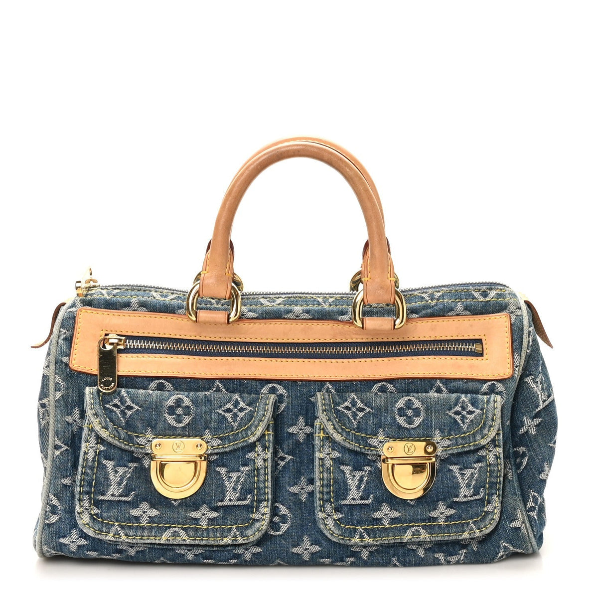 Monogram Denim Neo Speedy Blue