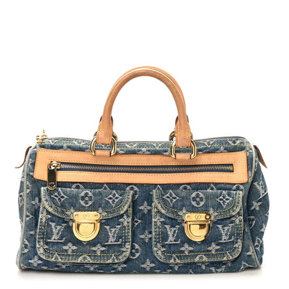 Monogram Denim Neo Speedy Blue