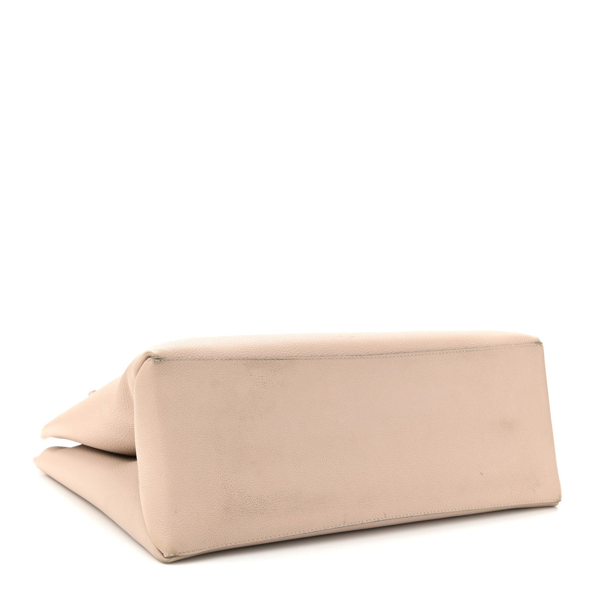 Grained Calfskin Lockme Shopper Greige