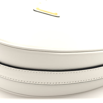 Soft Calfskin Arque Shoulder Bag White