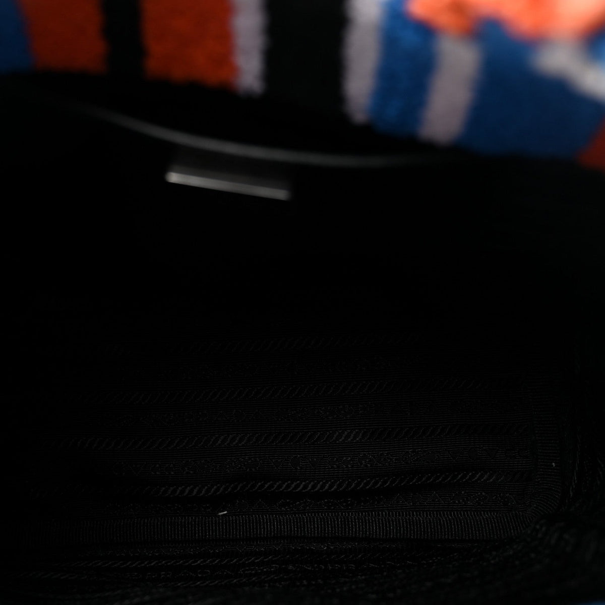 Terry Cloth Small Stripe Tote Arancio