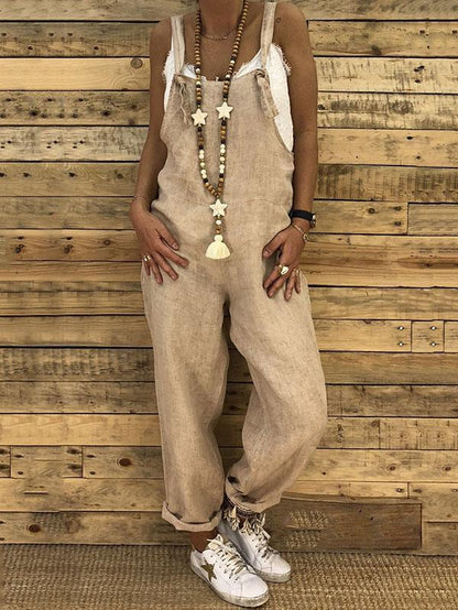High-Waist Loose Bandage Jumpsuits