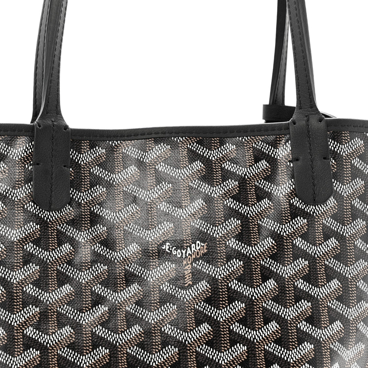 Goyardine Reversible Mini Anjou Black