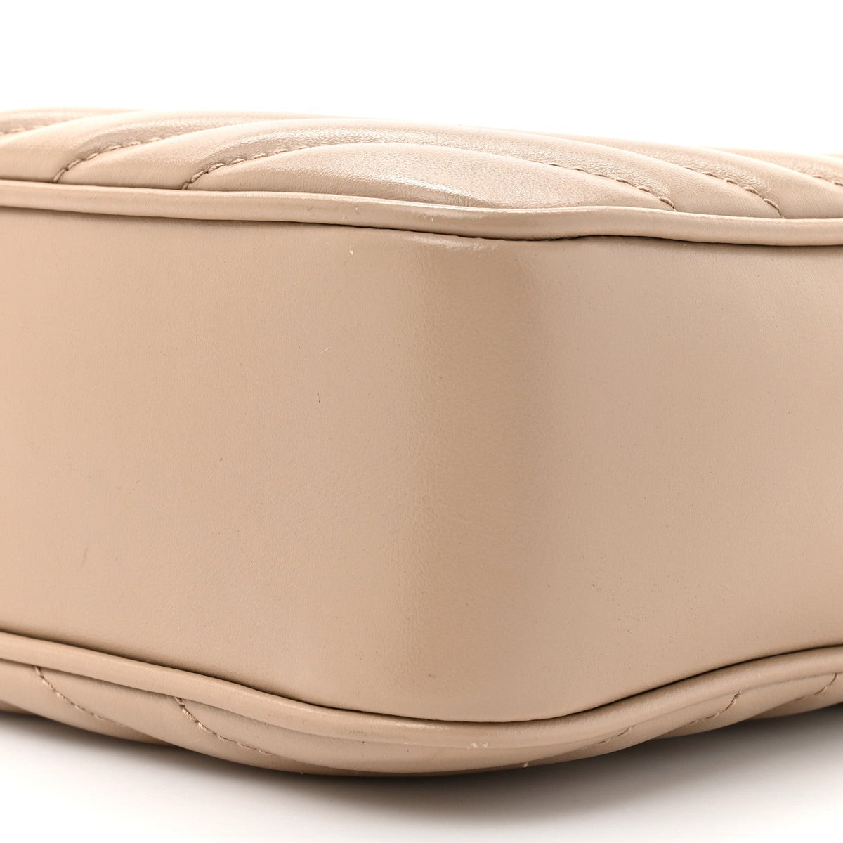 Calfskin Matelasse Monogram Lou Camera Bag Dark Beige