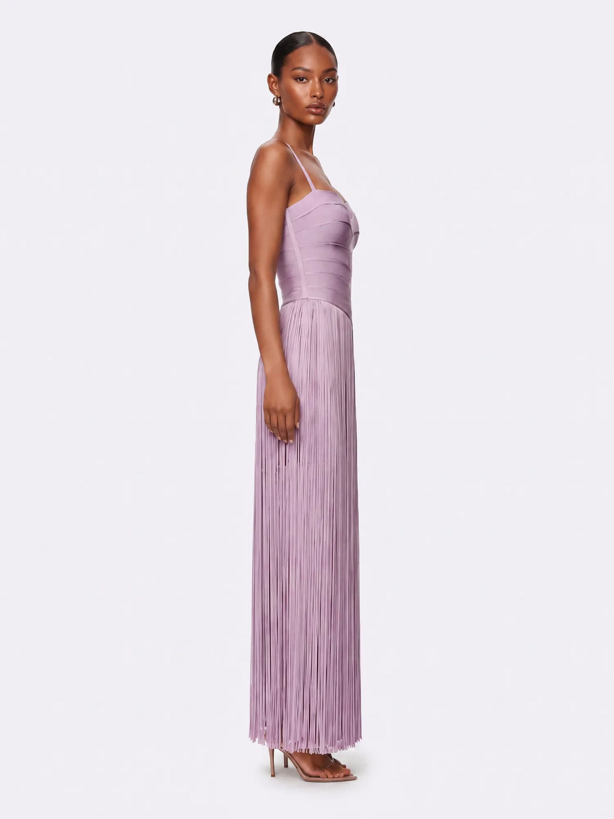 Daria Fringed Bandage Maxi Dress