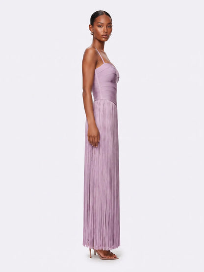 Daria Fringed Bandage Maxi Dress
