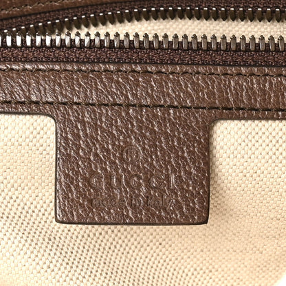 GG Supreme Monogram Web Small Ophidia Half Moon Hobo Brown