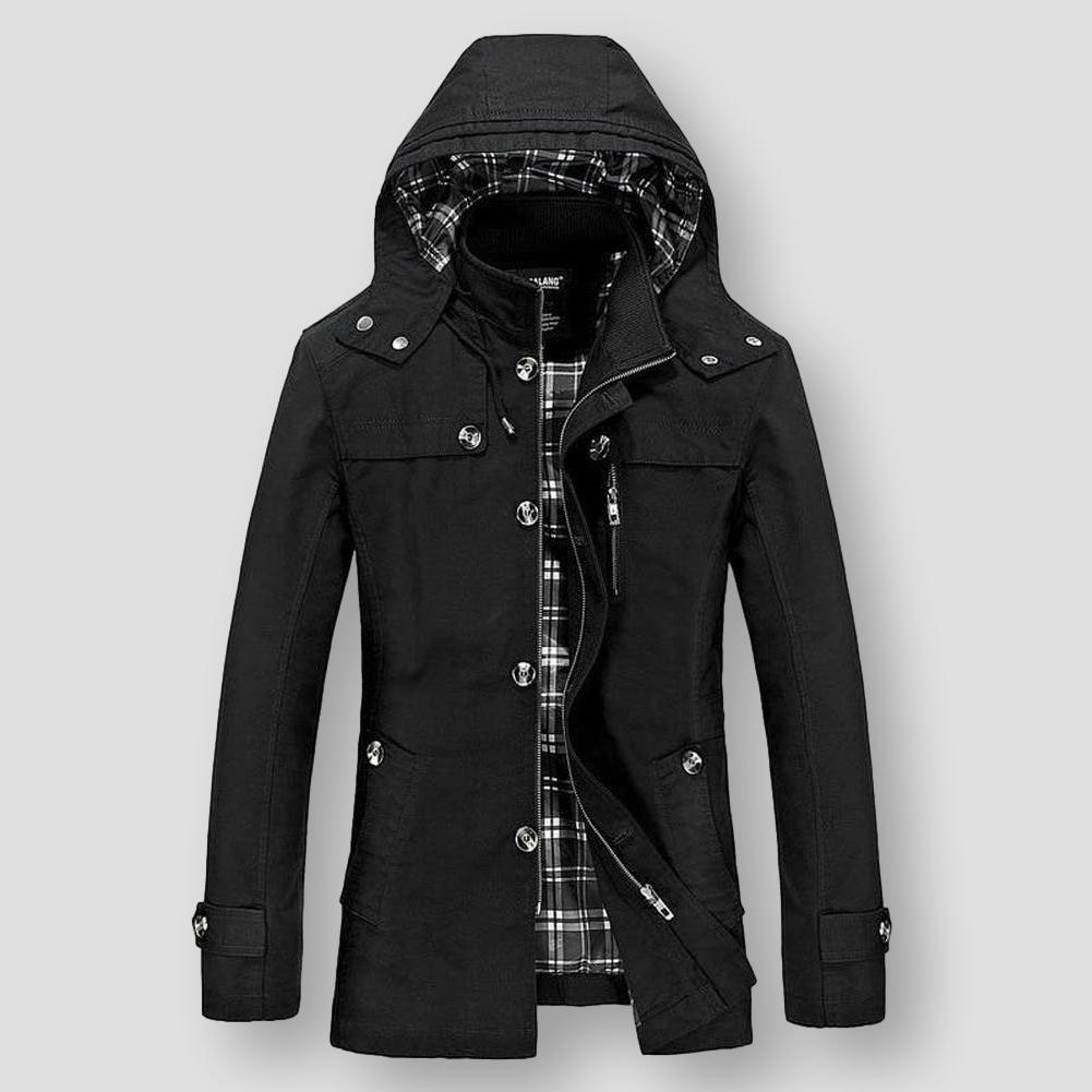Sky Madrid Hooded Trench Coat