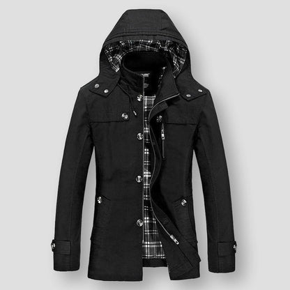 Sky Madrid Hooded Trench Coat