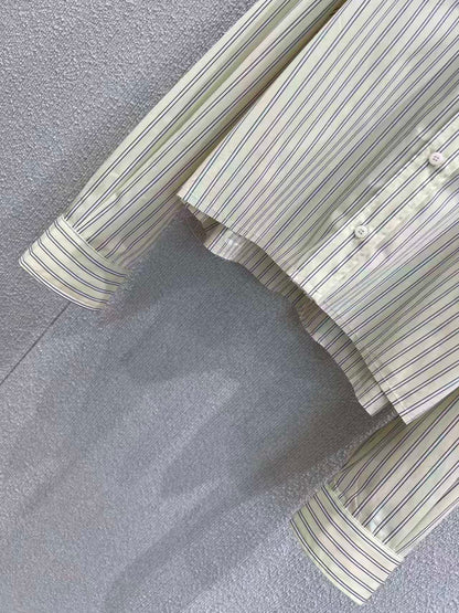 Miu Miu Striped Cotton Shirt