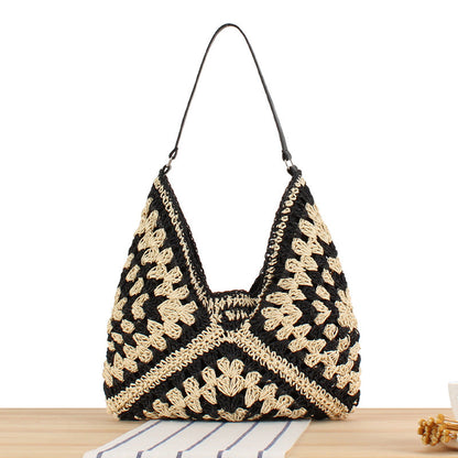 Crochet Market Bag High Capacity Woven Bag