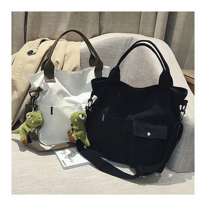 Canvas Large Capacity One-Shoulder Diagonal Handbag