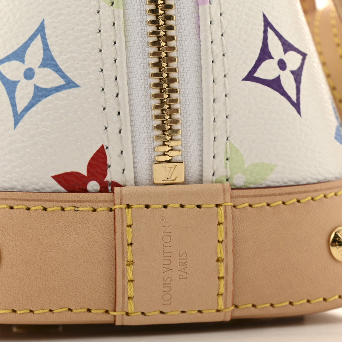 LV x TM Monogram Multicolor Alma BB White