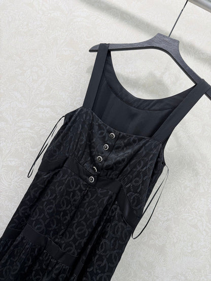 CC Vest Dress Jacquard Silk 353057