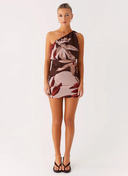 Indianna Mini Dress - Cinnamon Palm