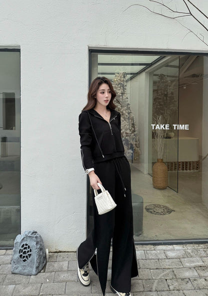 CELINE 25S WIDE-LEG PANTS HOODIE SET 0136