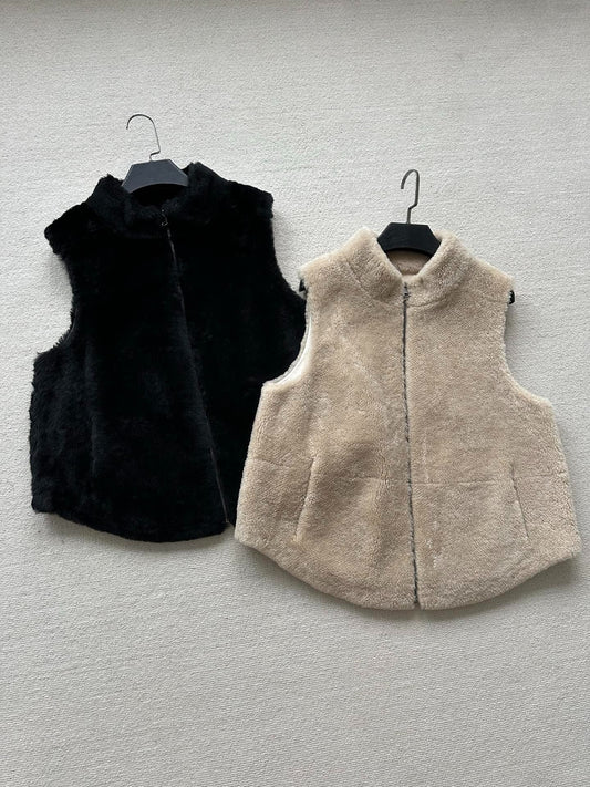 HERMES 25S PLUSH FLEECE VEST JACKET 003