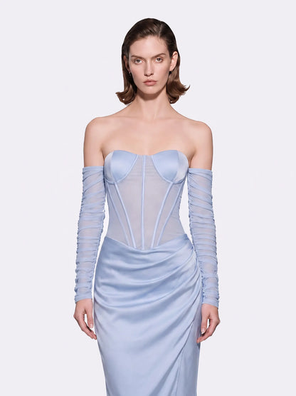 Sofia Sculpted Corset Maxi Dress