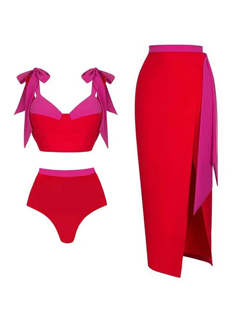 Esmeralda Bow Tie Swimsuit Set