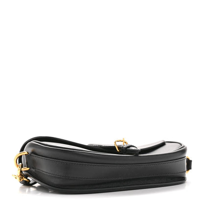 Box Calfskin East West Bobby Bag Black