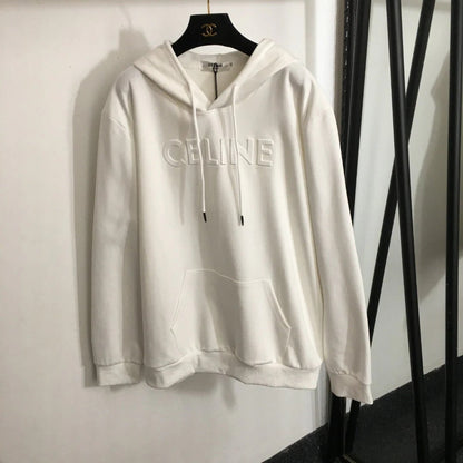 CELINE 25S HOODIE AND WIDE-LEG ELASTIC PANTS SET