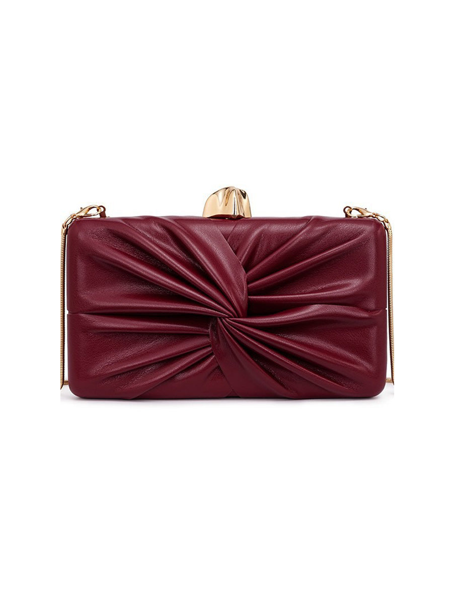 Maya Ruched Leather Bag