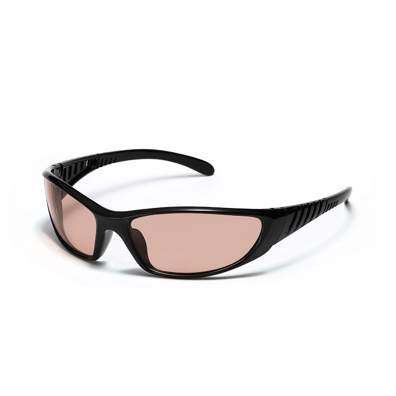 Colourful Hollow-Out Futuristic Sunglasses