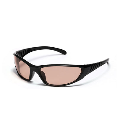 Colourful Hollow-Out Futuristic Sunglasses