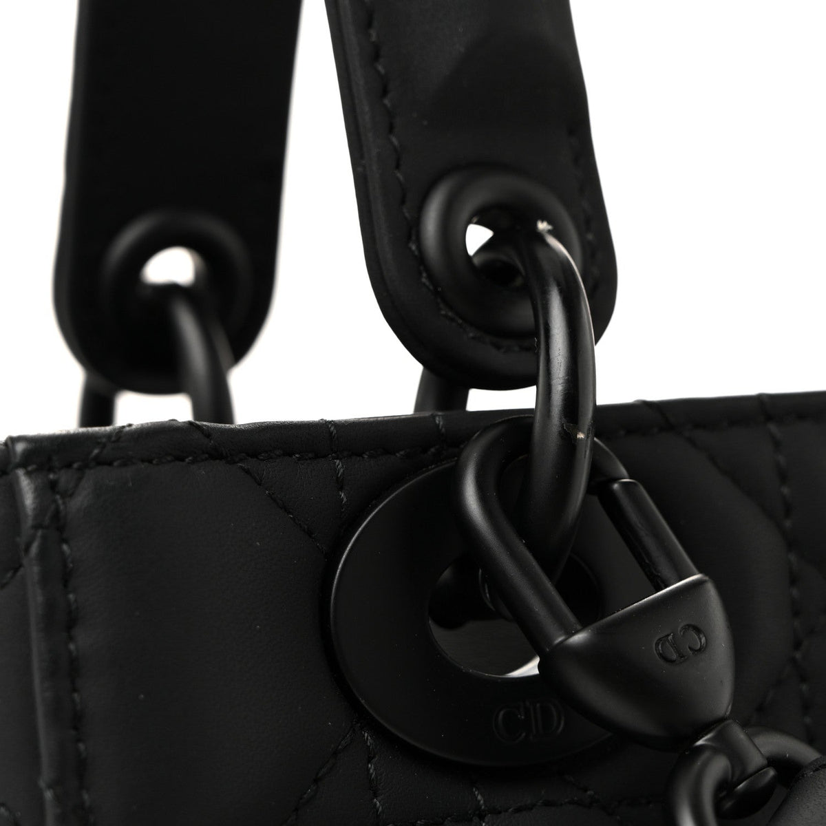 Ultra Matte Calfskin Cannage Small My ABCDior Lady Dior Black