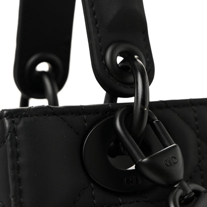 Ultra Matte Calfskin Cannage Small My ABCDior Lady Dior Black