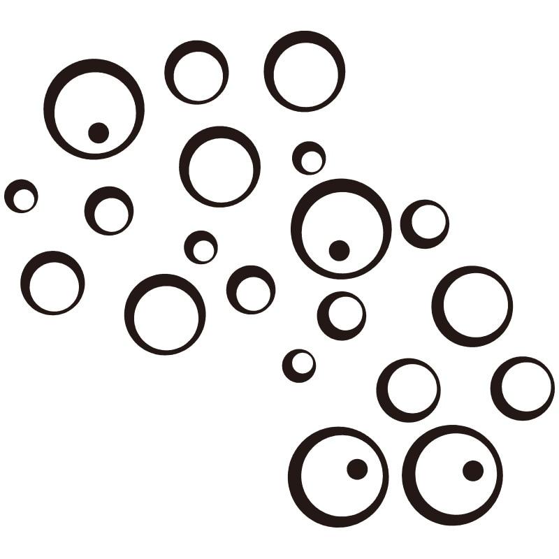 26/24Pcs 3D Mirror Wall Sticker Round Mirror Diy Tv Background Room Stickers Wall Decor Bedroom Bathroom Home Decoration Mirror