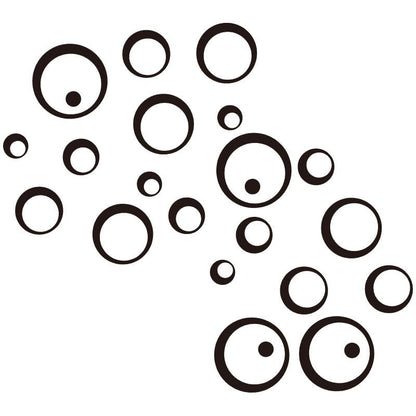 26/24Pcs 3D Mirror Wall Sticker Round Mirror Diy Tv Background Room Stickers Wall Decor Bedroom Bathroom Home Decoration Mirror