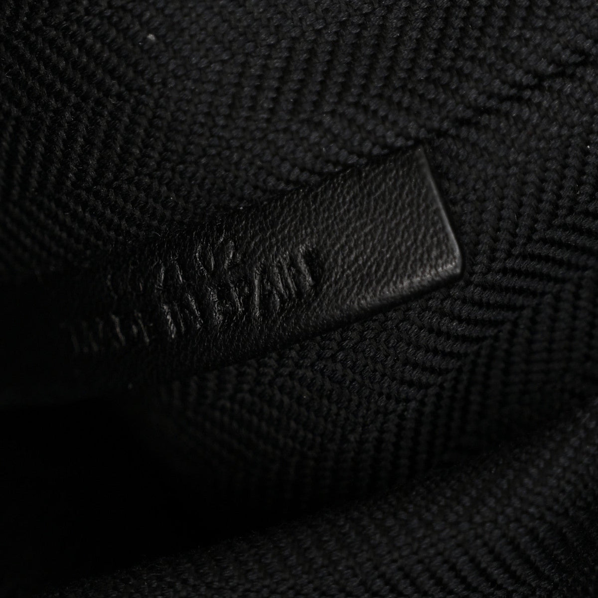Jacquard Anagram Calfskin Medium Cubi Bag Anthracite Black