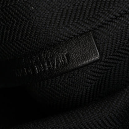 Jacquard Anagram Calfskin Medium Cubi Bag Anthracite Black