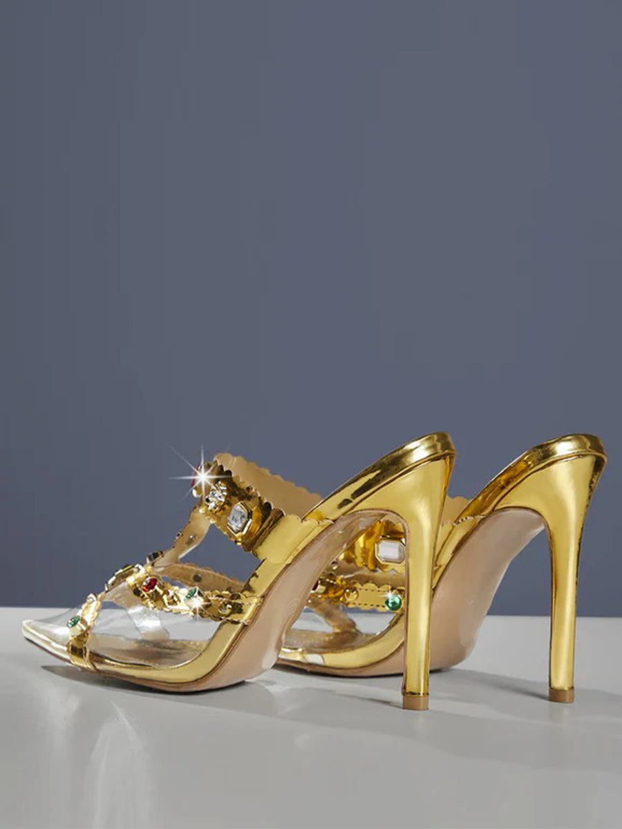 Adamma Rhinestone Sandals