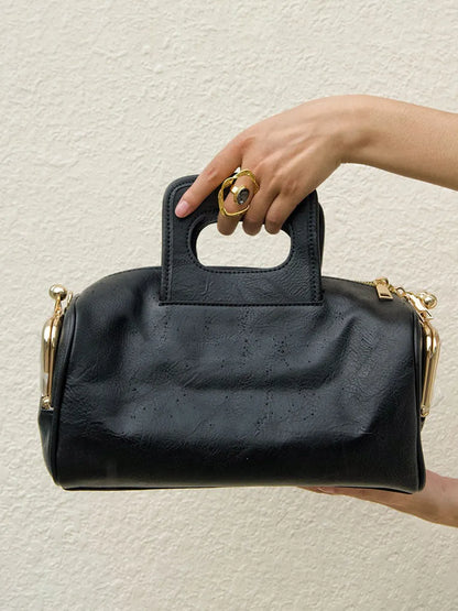 Salma Vintage Distressed Soft Leather Handbag
