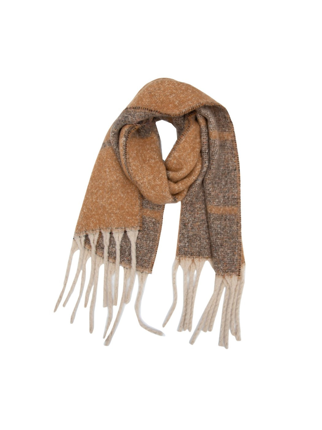Scarvii - Winter Tassel Plaid Jacquard Scarf