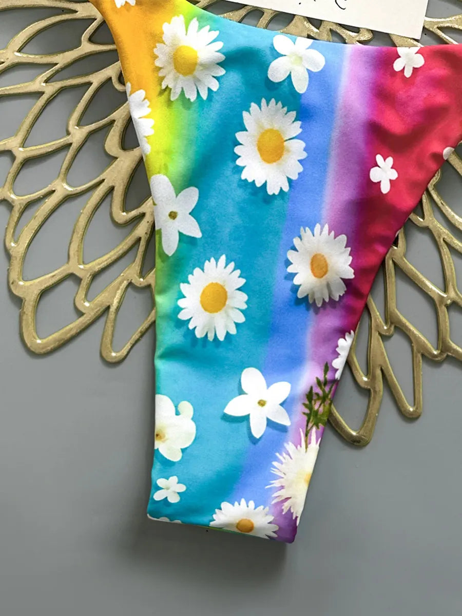 Clara Daisy Print Bikini Two Piece Set