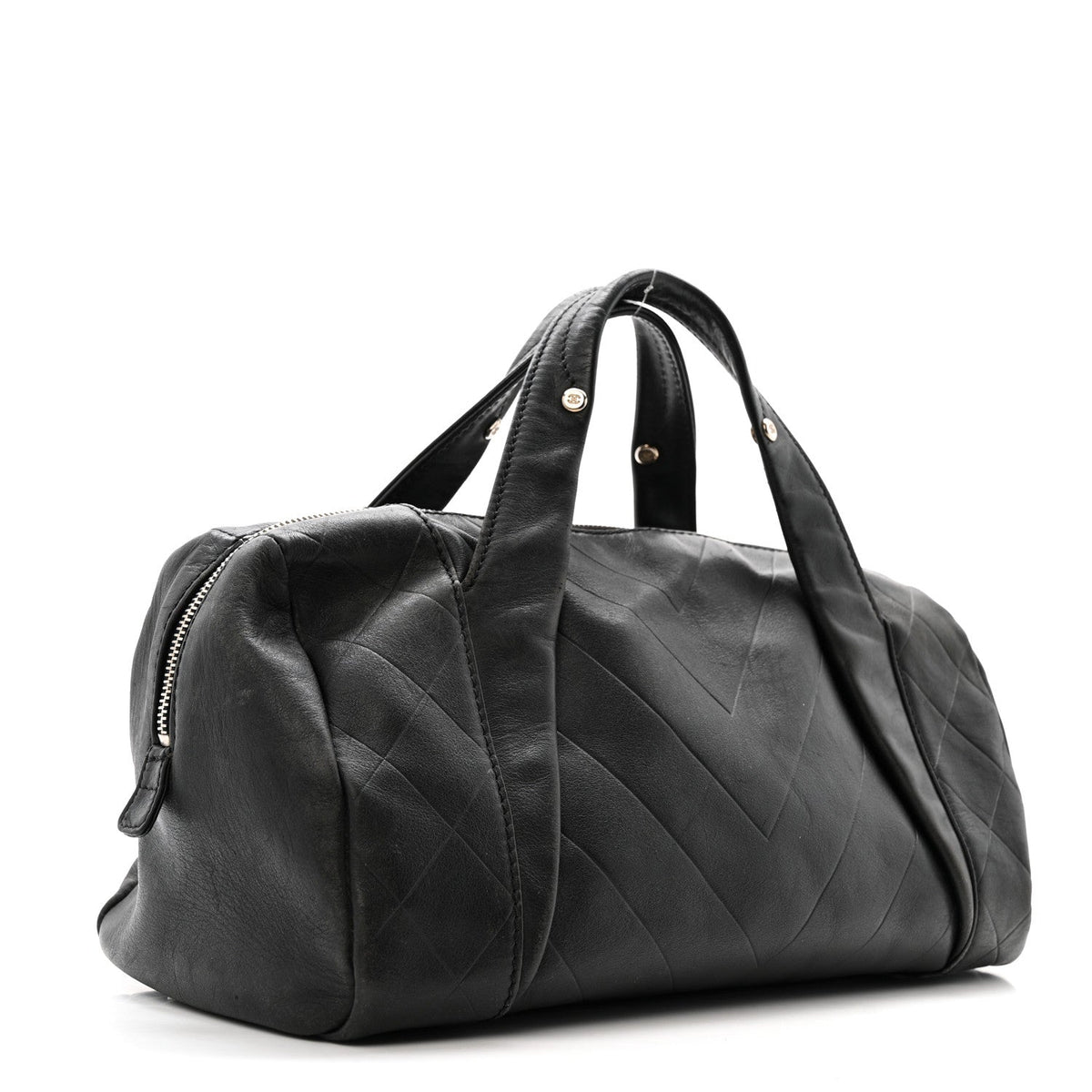 Calfskin CC Chevron All Day Long Boston Black