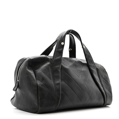Calfskin CC Chevron All Day Long Boston Black
