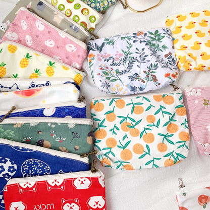 Cosbai - Canvas Printed Coin Purse