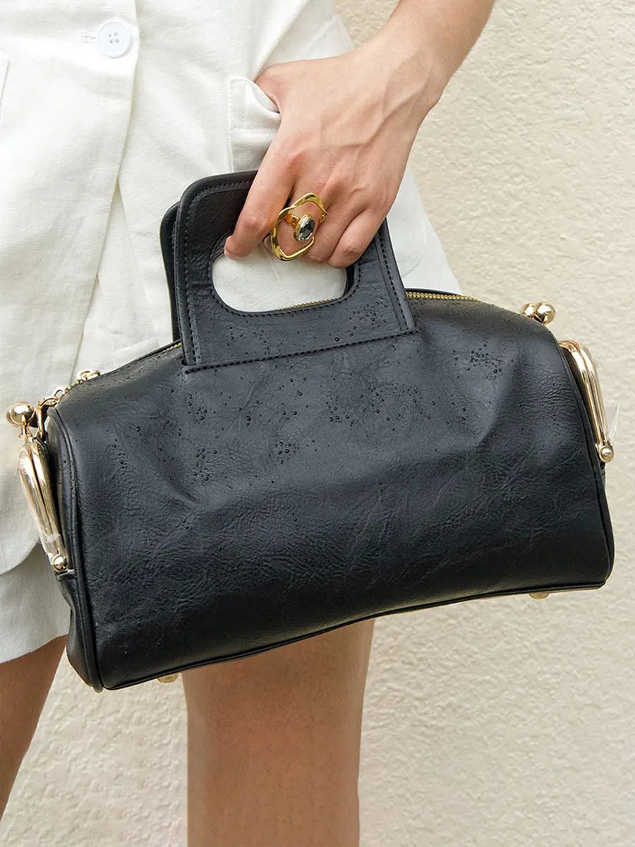 Salma Vintage Distressed Soft Leather Handbag