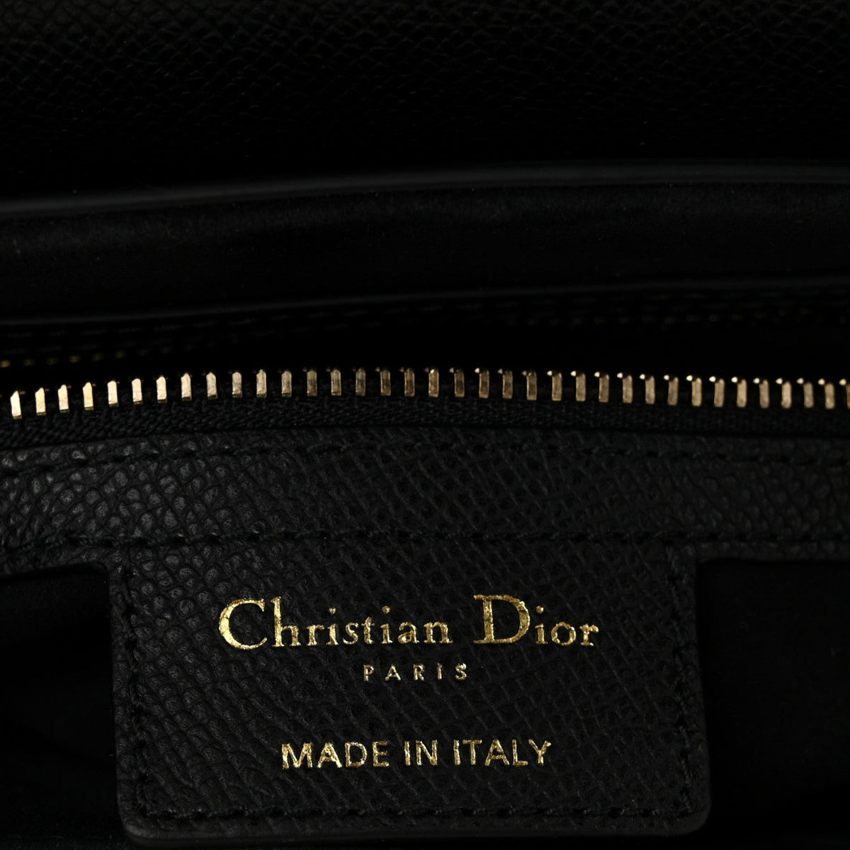 Grained Calfskin Saddle Bag Black