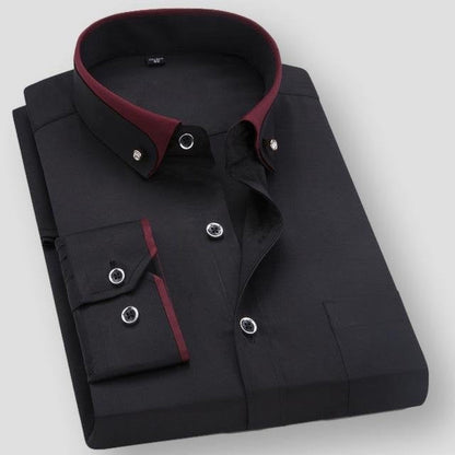 Sky Madrid Dual Tone Long Sleeve Shirt