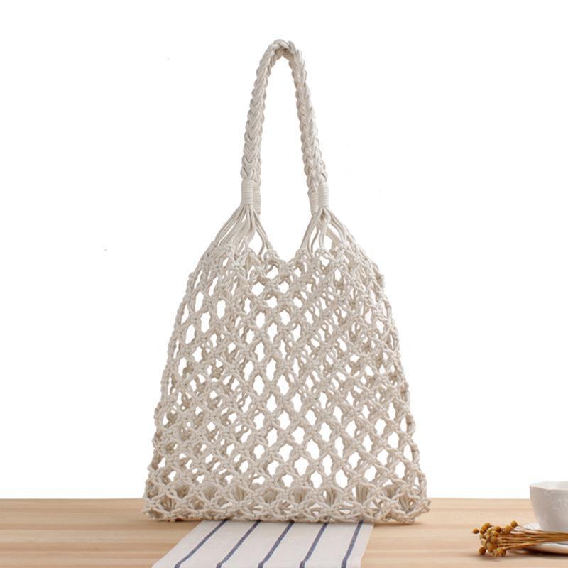 Crochet Market Bag Hollow Mesh Woven Bag