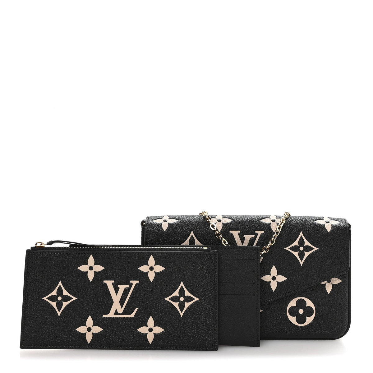 Empreinte Monogram Giant Felicie Pochette Black Beige