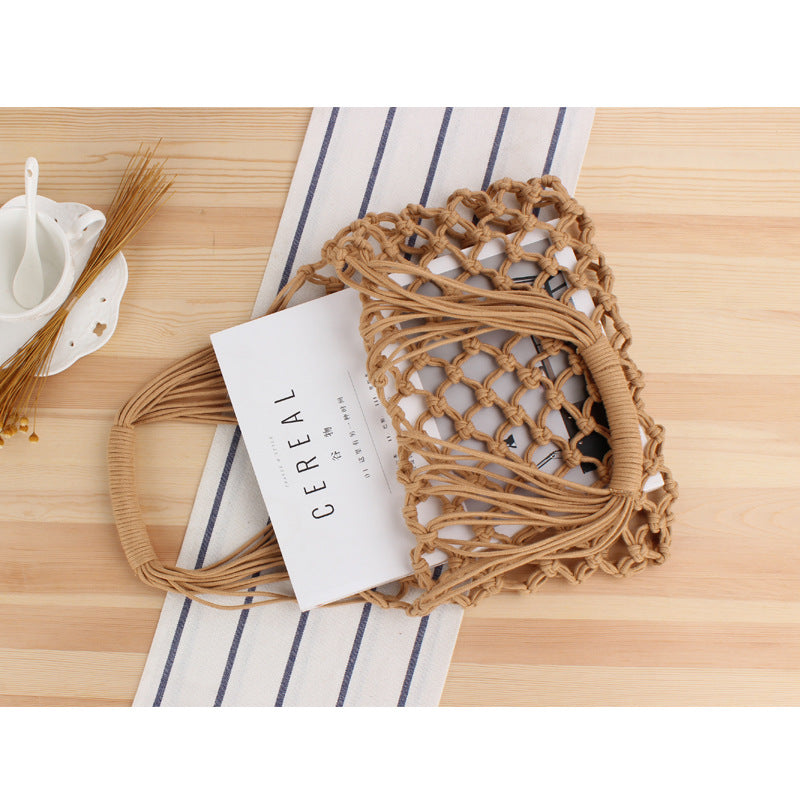 Crochet Market Bag Hollow Hand Woven Bag